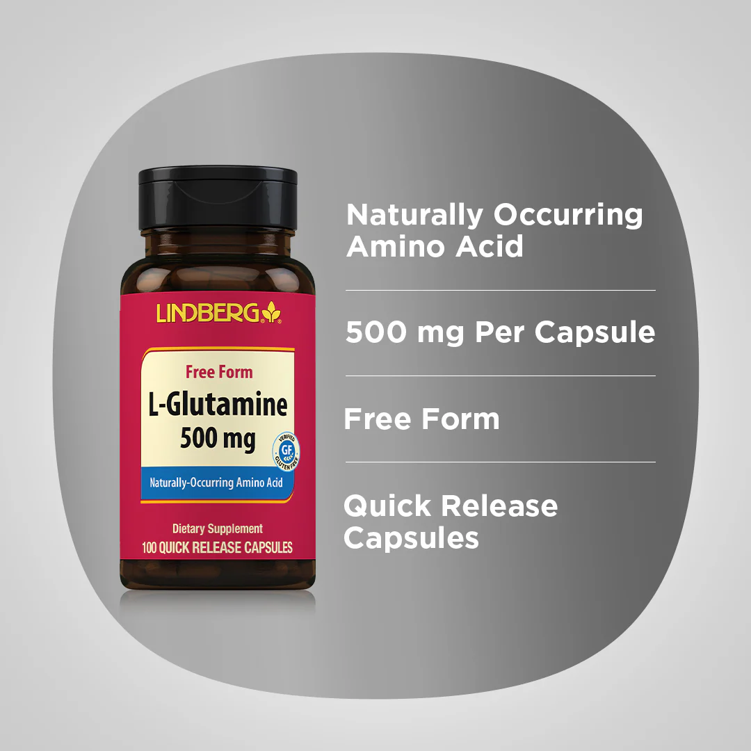 L-Glutamine, 500 mg, 100 Quick Release Capsules - Image 4