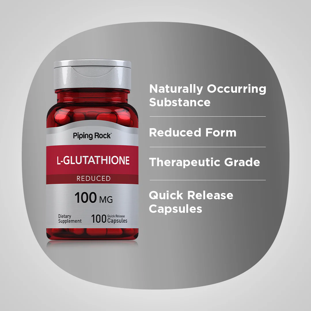 L-Glutathione (Reduced), 100 mg, 100 Quick Release Capsules - Image 9