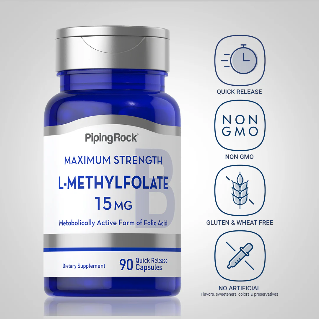 L-Methylfolate, 15 mg, 90 Quick Release Capsules - Image 5