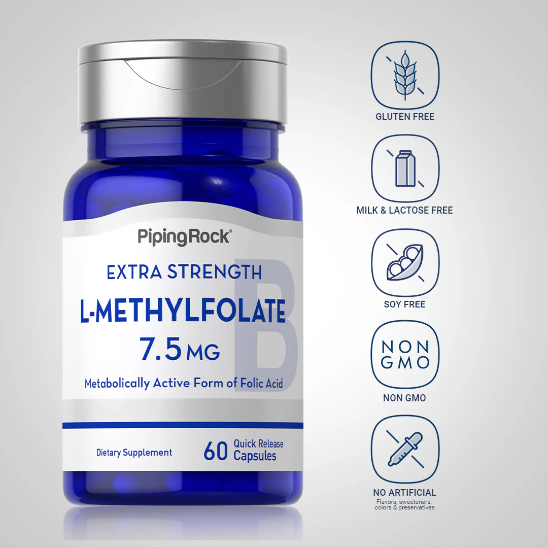 L-Methylfolate, 7.5 mg, 60 Quick Release Capsules - Image 6