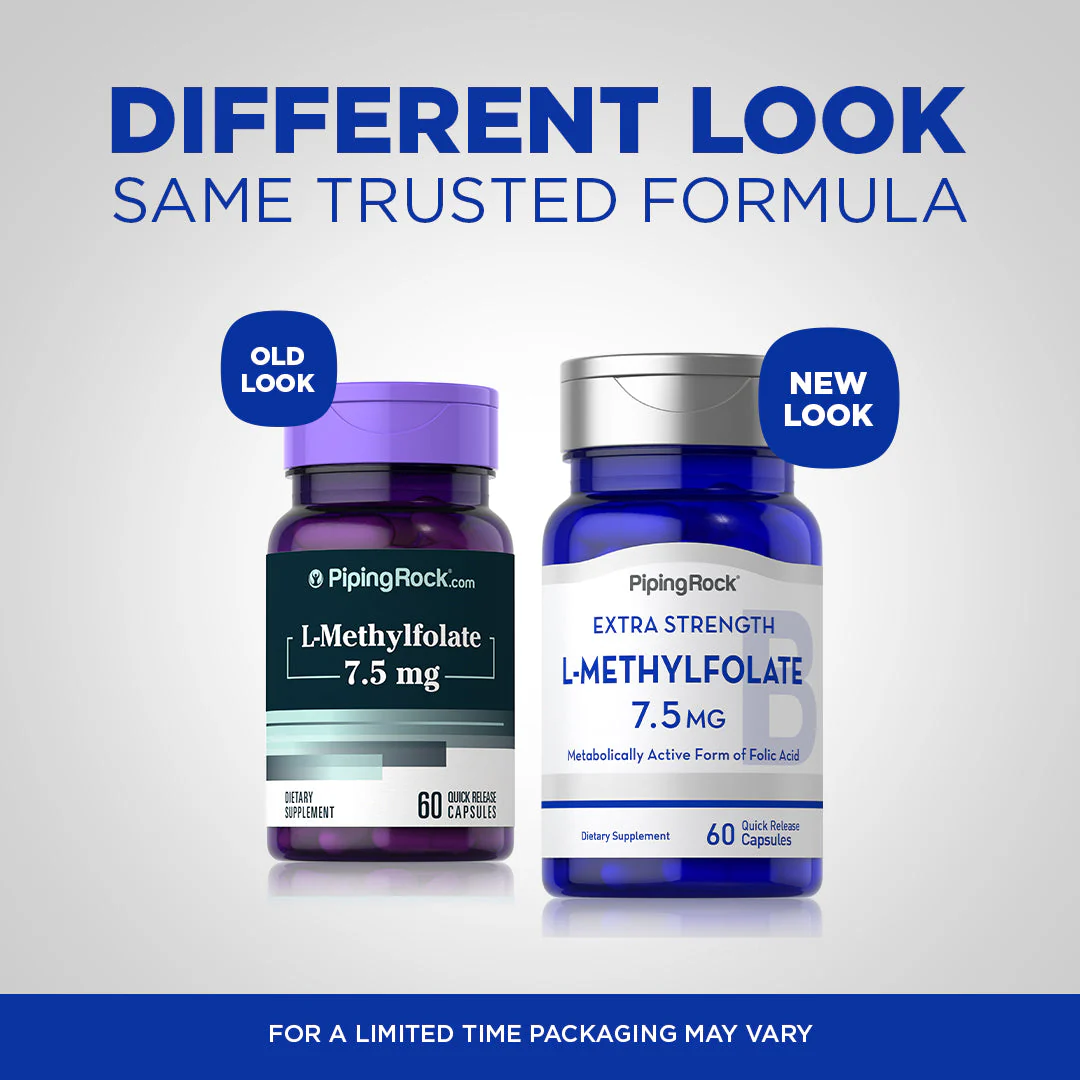 L-Methylfolate, 7.5 mg, 60 Quick Release Capsules, 2  Bottles - Image 4