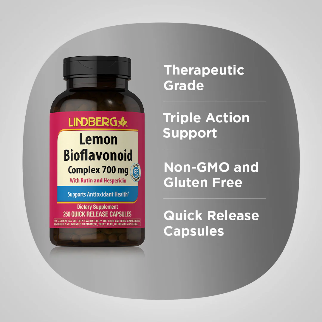 Lemon Bioflavonoid Complex, 700 mg, 250 Quick Release Capsules, 2  Bottles - Image 4
