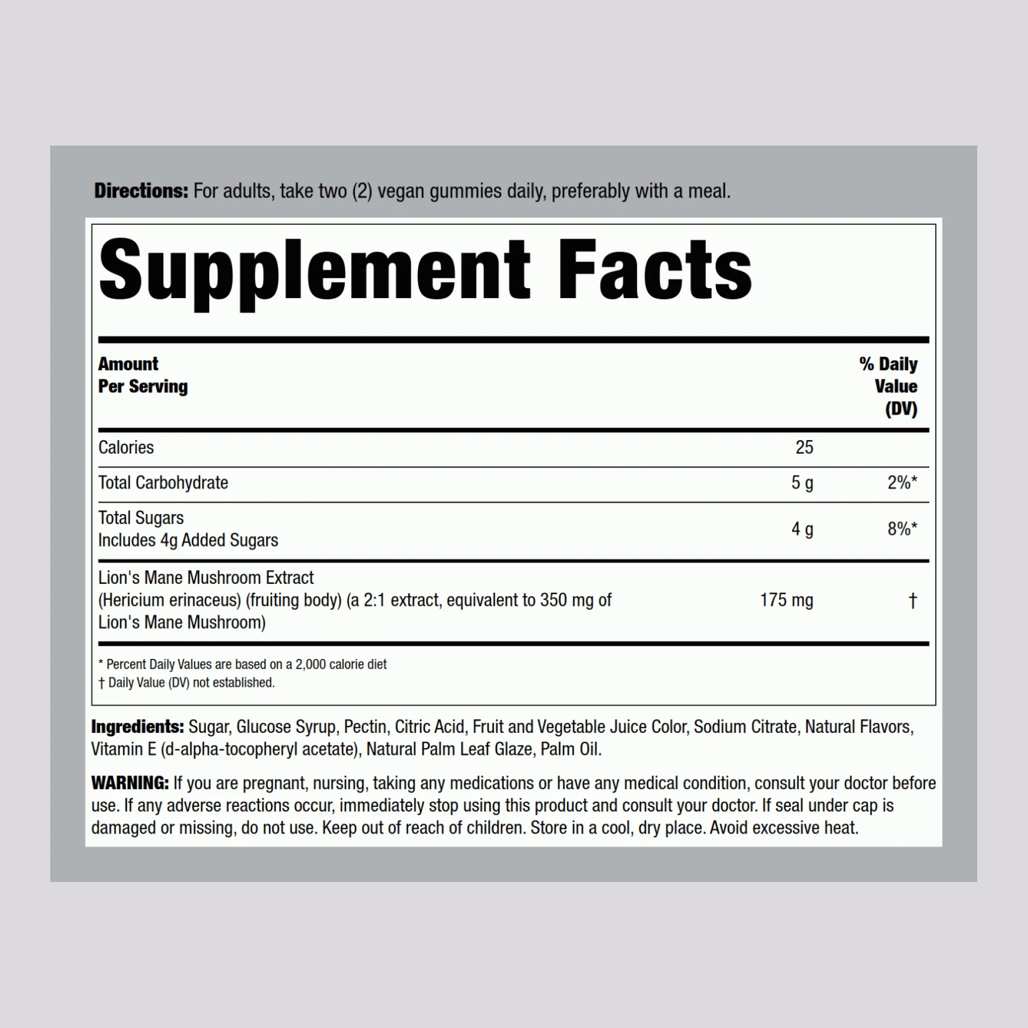 Lion's Mane Mushroom (Berry), 60 Vegan Gummies - Image 2