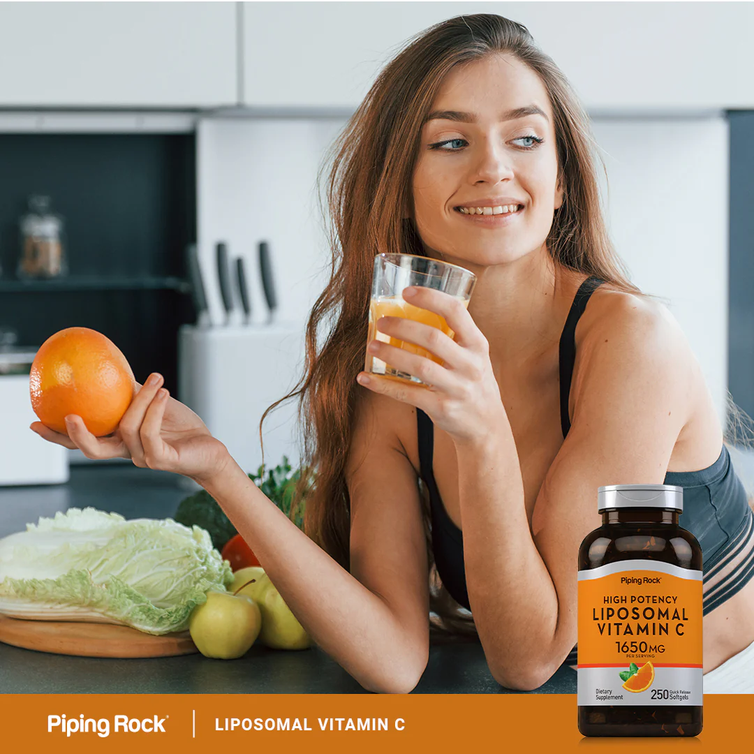 Liposomal Vitamin C Complex, 1650 mg (per serving), 250 Quick Release Softgels - Image 7