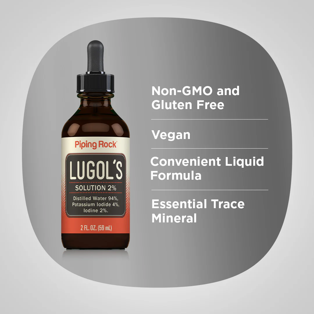 Lugol's Iodine (2%) Solution, 2 fl oz (59 mL) Dropper Bottle - Image 3