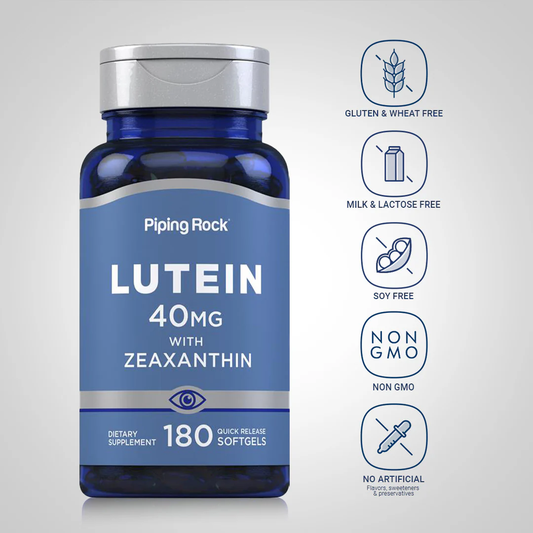 Lutein + Zeaxanthin, 40 mg, 180 Quick Release Softgels - Image 4