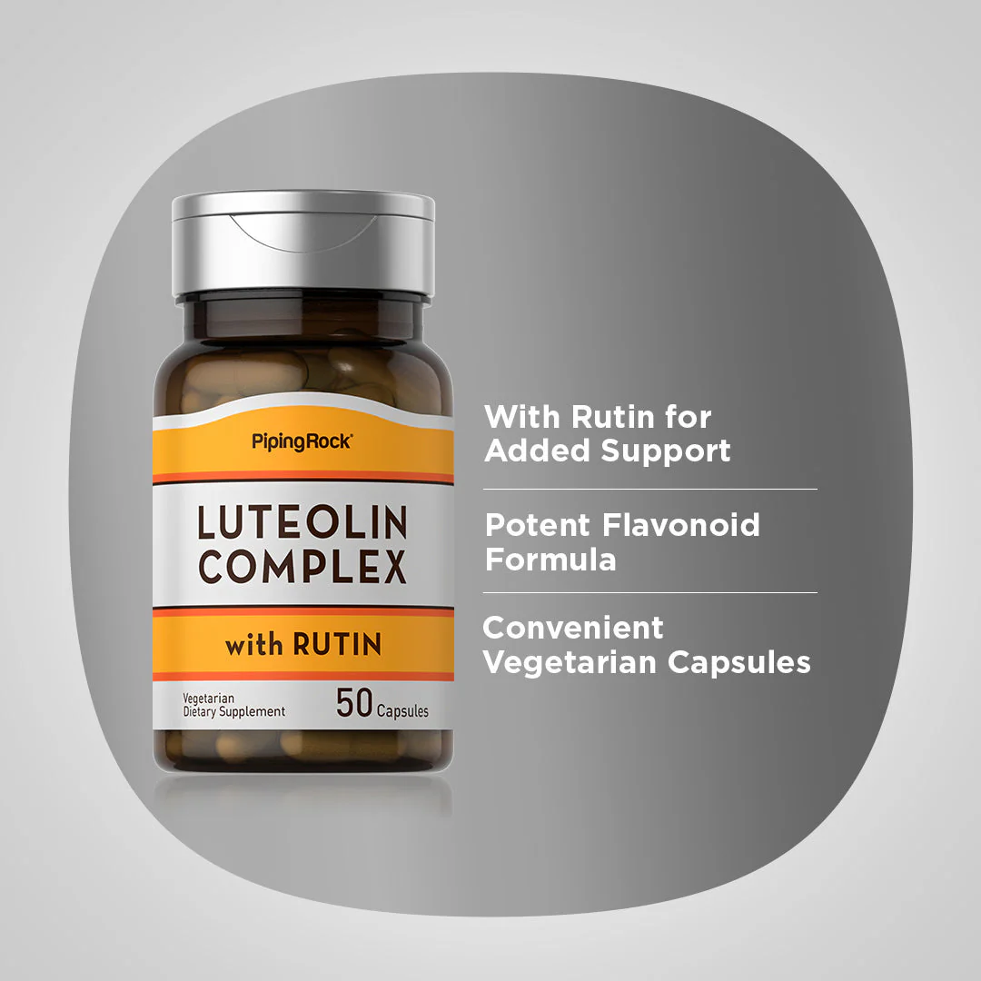 Luteolin Complex with Rutin, 100 mg, 50 Vegetarian Capsules - Image 4