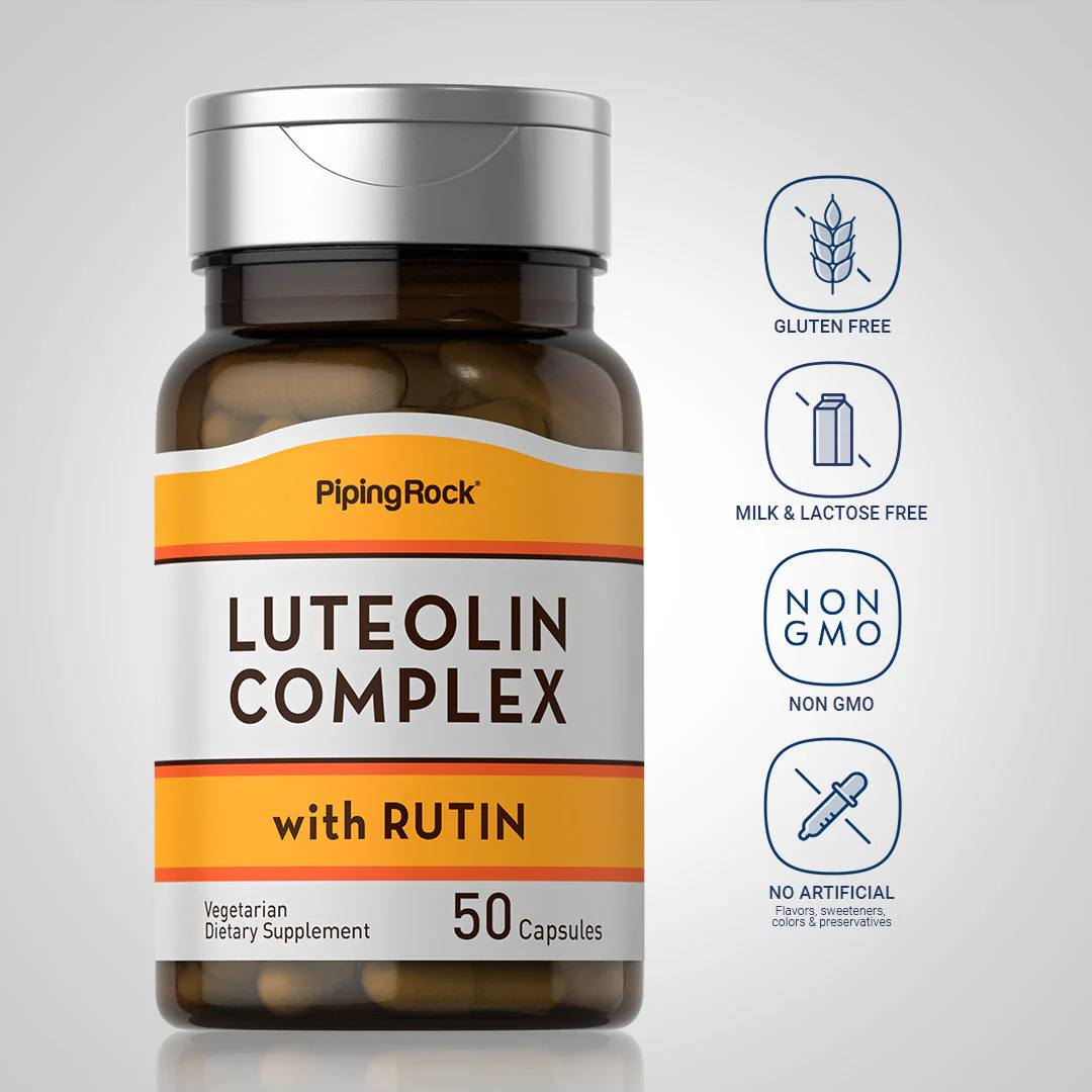 Luteolin Complex with Rutin, 100 mg, 50 Vegetarian Capsules - Image 5