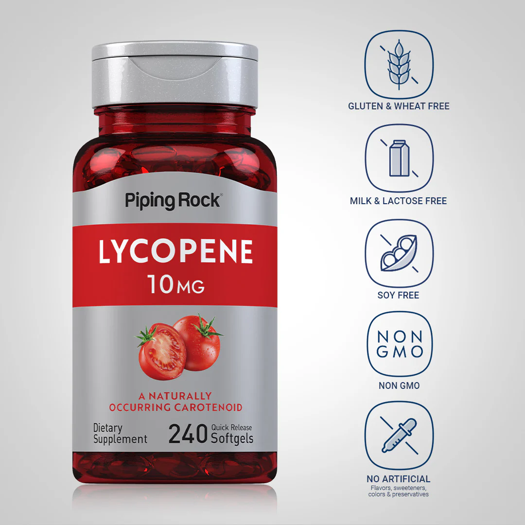 Lycopene, 10 mg, 240 Quick Release Softgels - Image 5