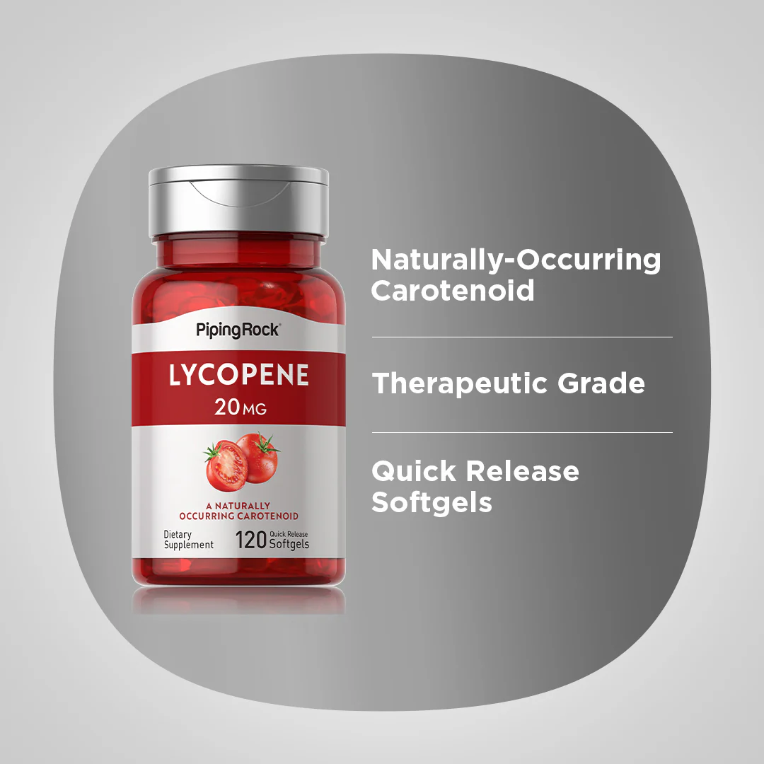 Lycopene, 20 mg, 120 Quick Release Softgels, 2  Bottles - Image 3