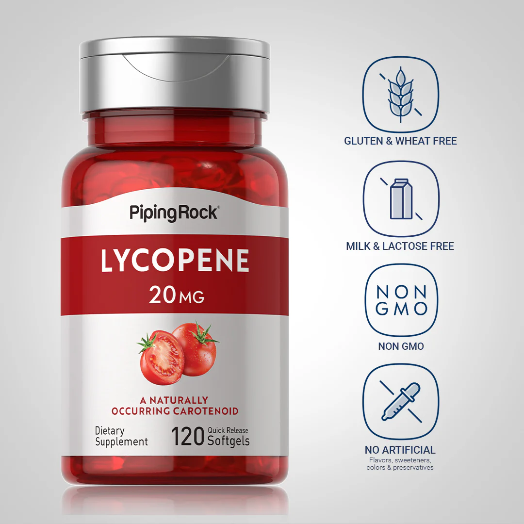Lycopene, 20 mg, 120 Quick Release Softgels, 2  Bottles - Image 4