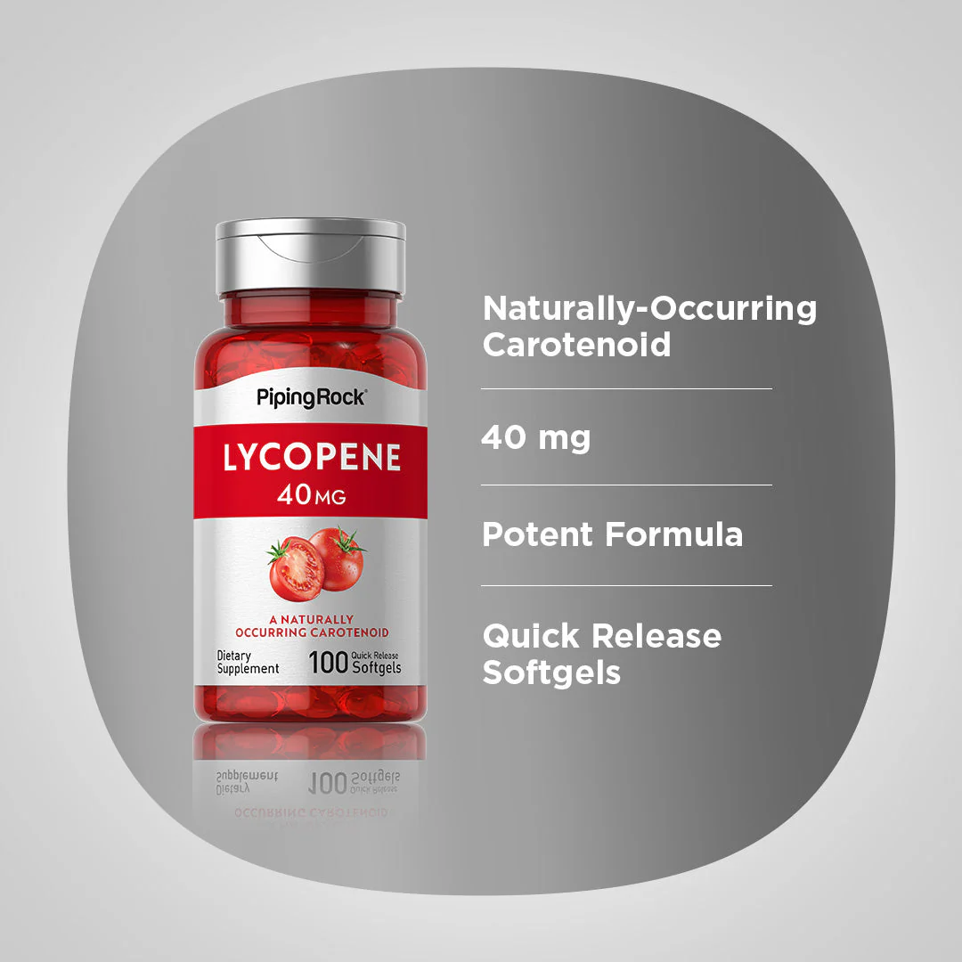 Lycopene, 40 mg, 100 Quick Release Softgels, 2  Bottles - Image 5