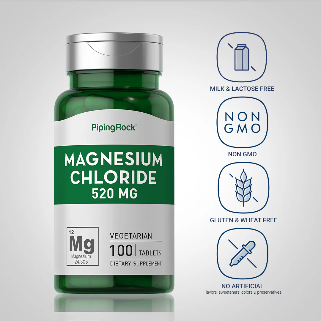 Magnesium Chloride, 520 mg, 100 Tablets - Image 5