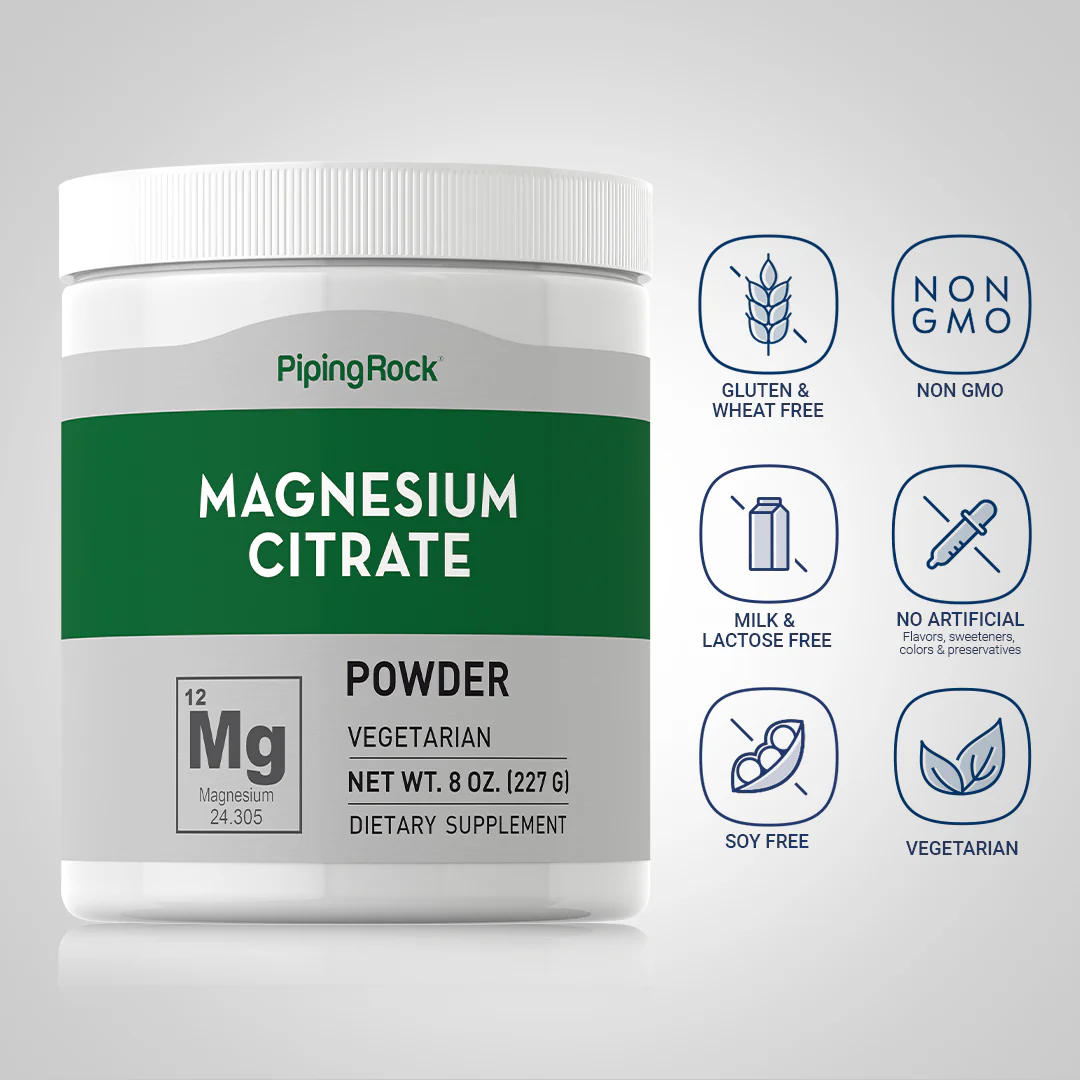 Magnesium Citrate Powder, 8 oz (227 g) Bottle - Image 4