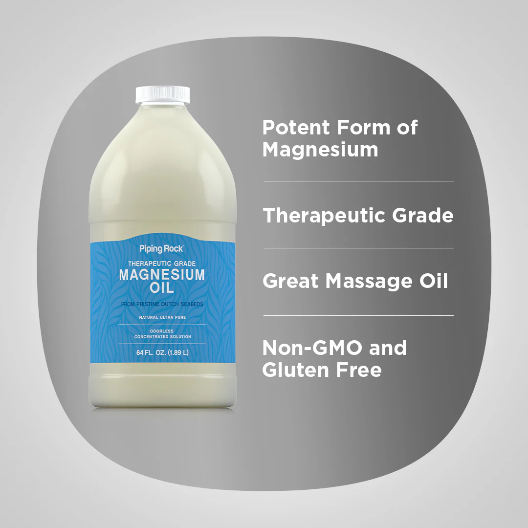 Magnesium Oil, 64 fl oz (1.89 L) Bottle - Image 3