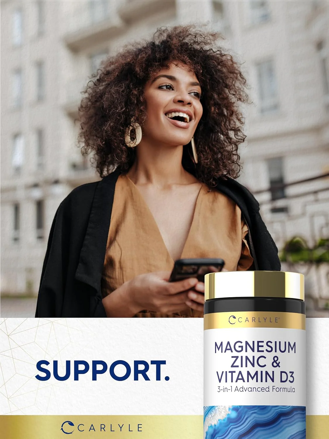 Magnesium Zinc and Vitamin D3, 90 Vegetarian Capsules - Image 8