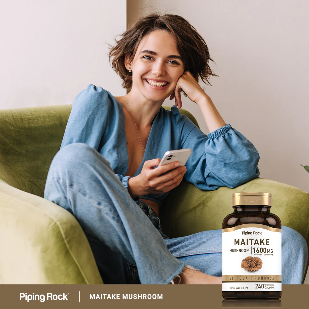 Maitake Mushroom Extract, 1,600 mg (per serving), 240 Quick Release Capsules, 2  Bottles - Image 7