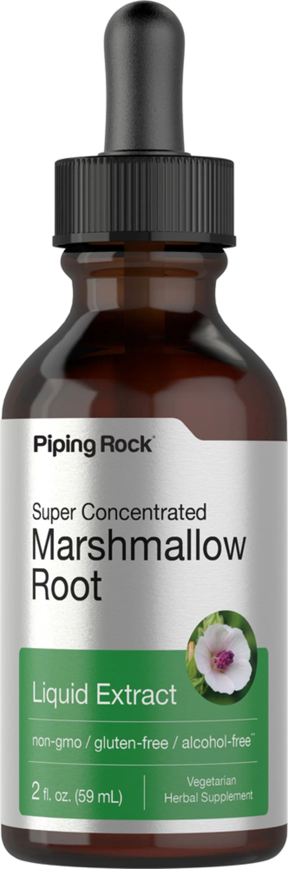 Marshmallow Root Liquid Extract Alcohol Free, 2 fl oz (59 mL) Dropper Bottle - Image 3