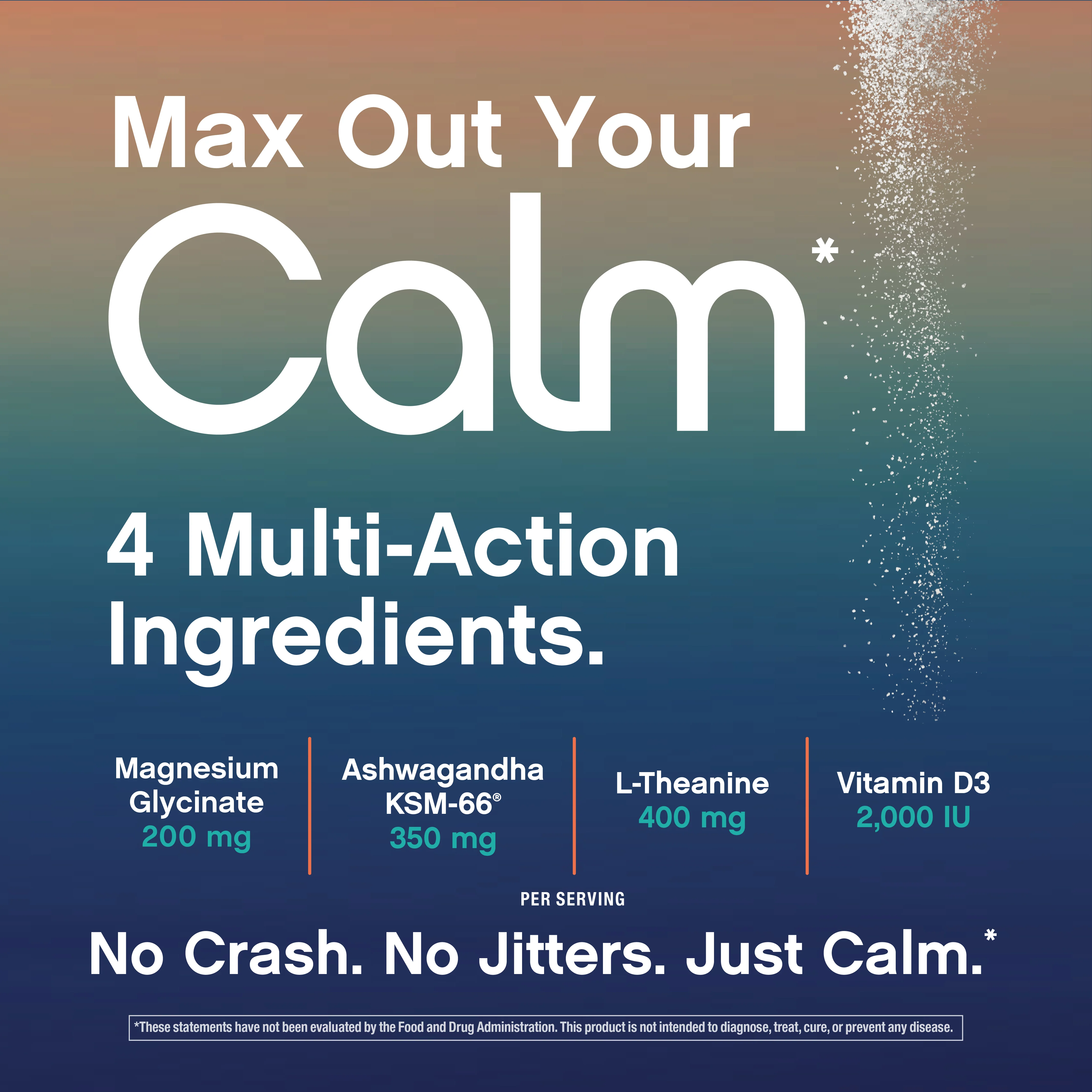 MaxCalm® Relaxing Drink Mix* Magnesium Glycinate Raspberry-Lemonade, 30 Stick Packs - Image 7