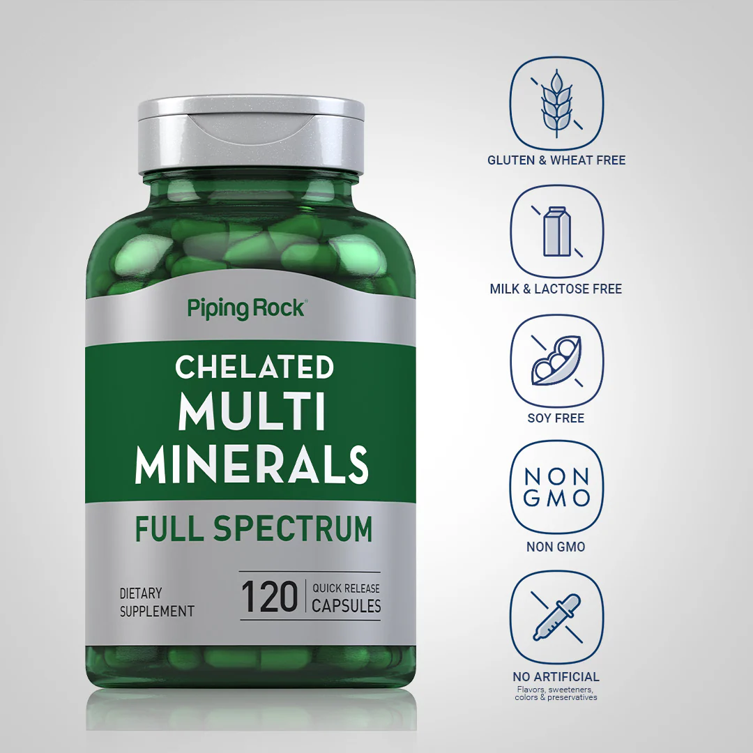 Mega Multi Chelated Minerals, 120 Quick Release Capsules - Image 4