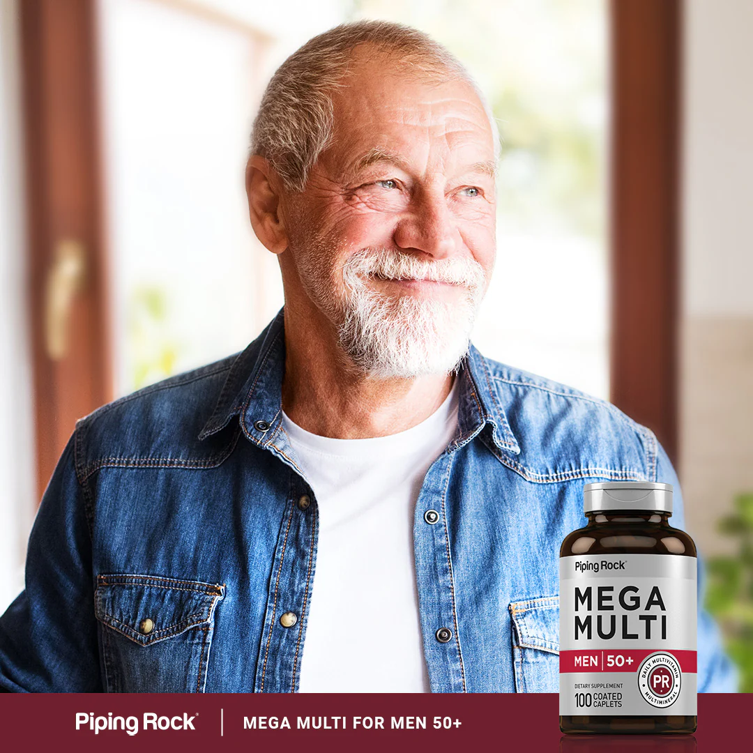 Mega Multi for Men 50 Plus, 100 Coated Caplets - Image 7