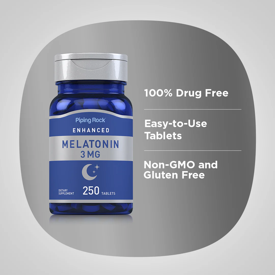 Melatonin, 3 mg, 250 Tablets - Image 4