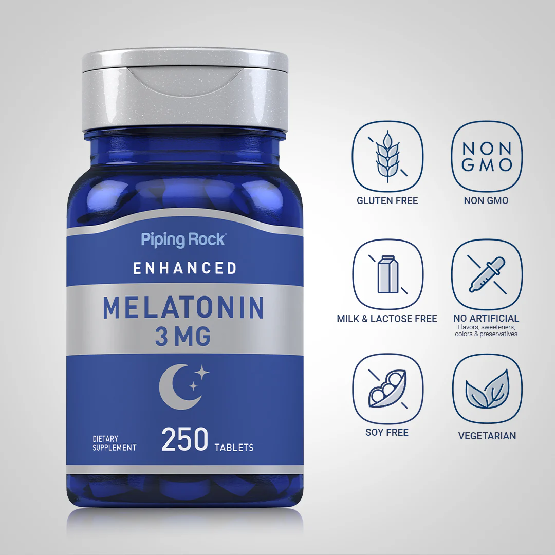 Melatonin, 3 mg, 250 Tablets - Image 5