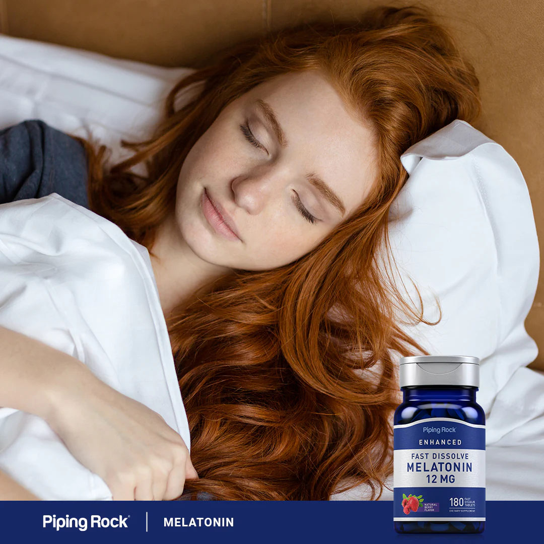 Melatonin Fast Dissolve, 12 mg, 180 Fast Dissolve Tablets, 2  Bottles - Image 7