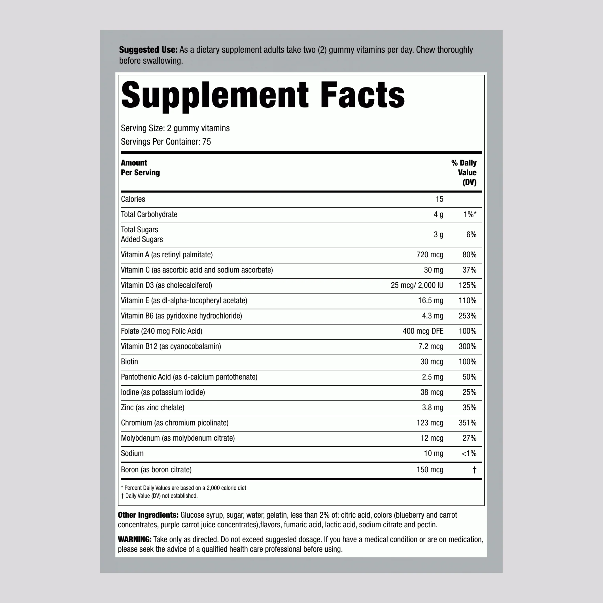 Men's Multi (Berry), 150 Gummies - Image 2