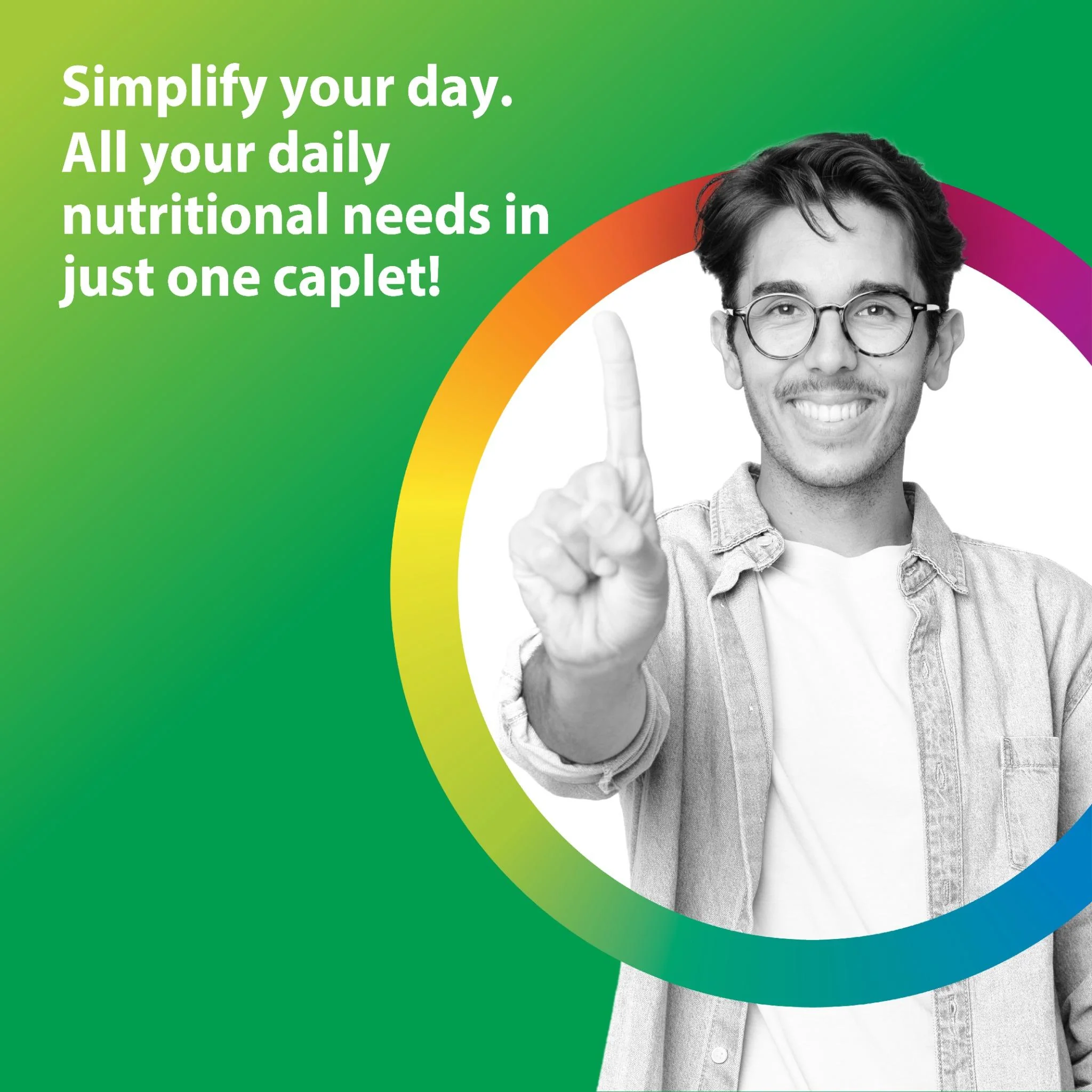 Men's One + Real Food Nutrients, 120 Vegetarian Caplets - Image 7