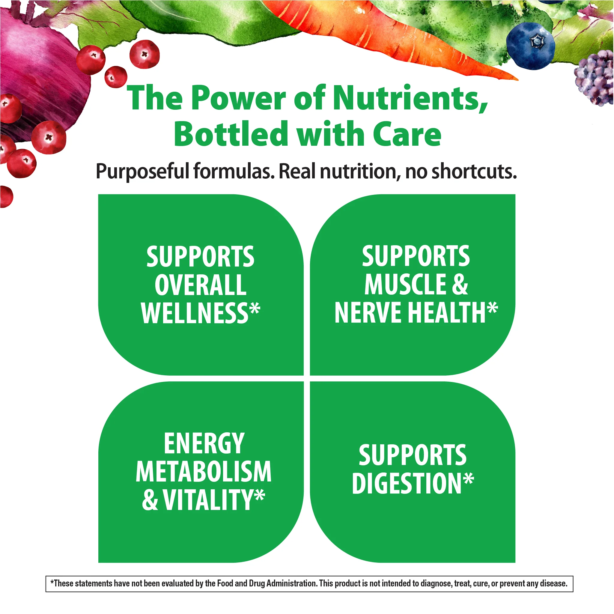 Men's One + Real Food Nutrients, 150 Vegetarian Caplets - Image 4
