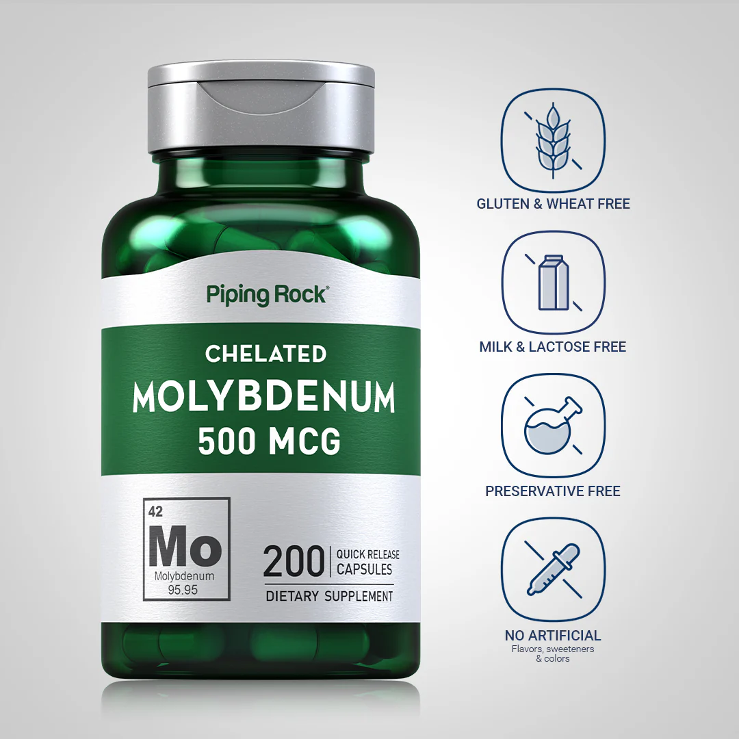 Molybdenum, 500 mcg, 200 Quick Release Capsules - Image 5