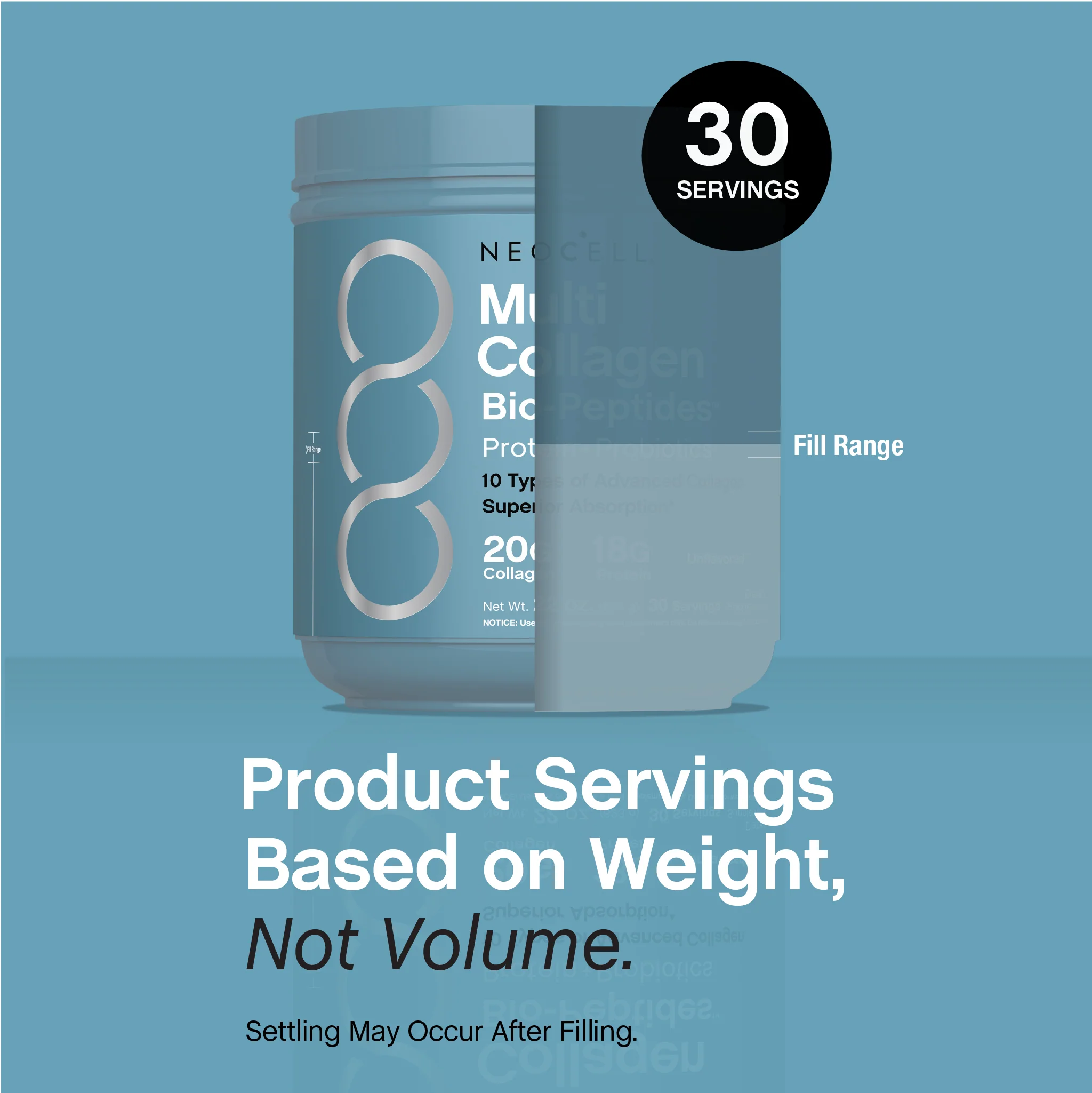 Multi Collagen Advanced Bio-Peptides, 22 oz (623 g) Powder - Image 9