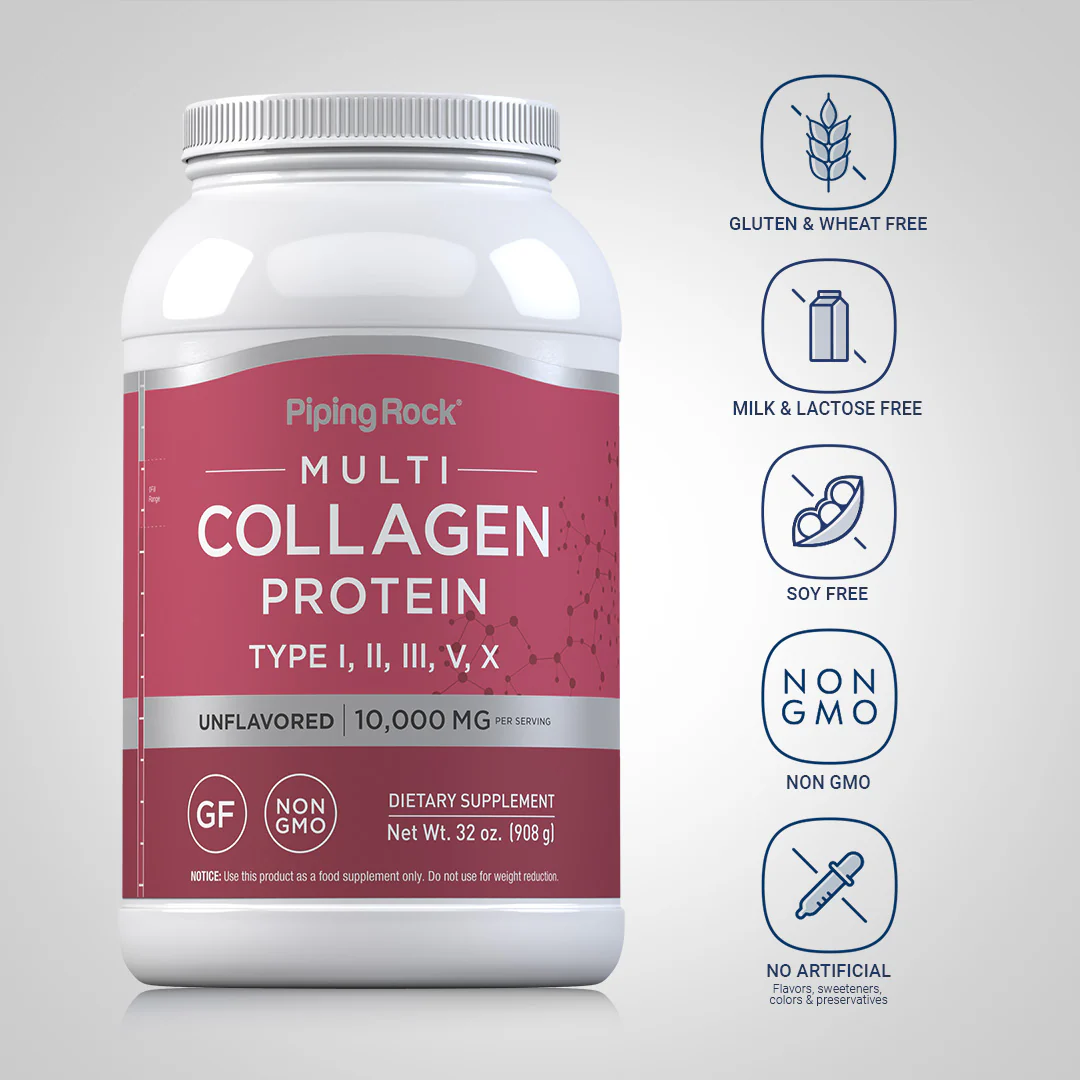 Multi Collagen Protein Powder, 10,000 mg (per serving), 32 oz (908 g) Bottle, 2  Bottles - Image 4