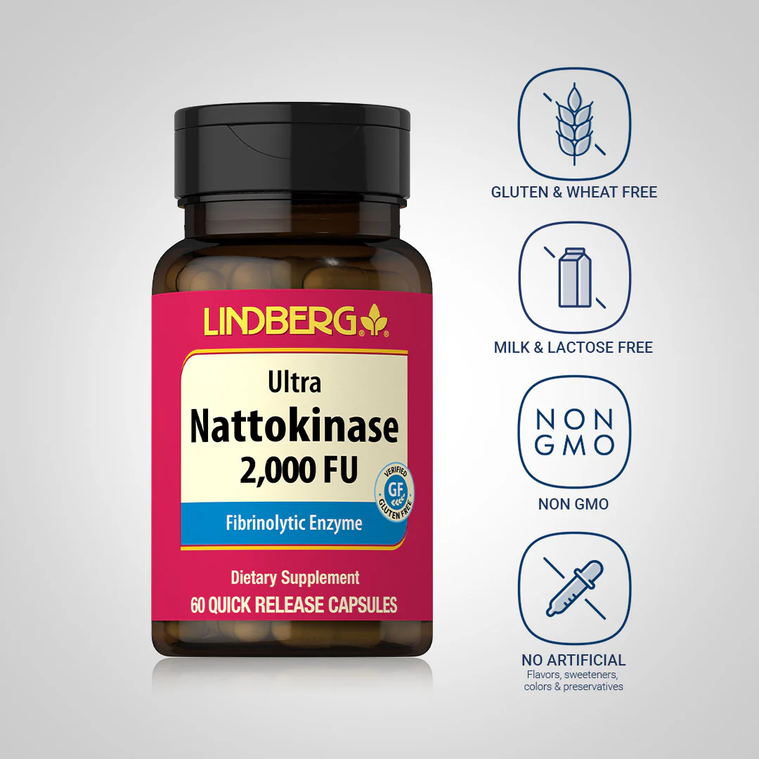 Nattokinase (2,000 FU), 60 Quick Release Capsules - Image 5