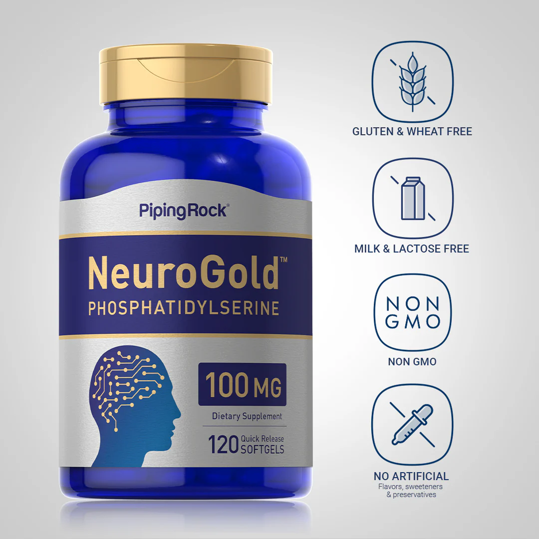 NeuroGold Phosphatidylserine, 100 mg, 120 Quick Release Softgels - Image 4