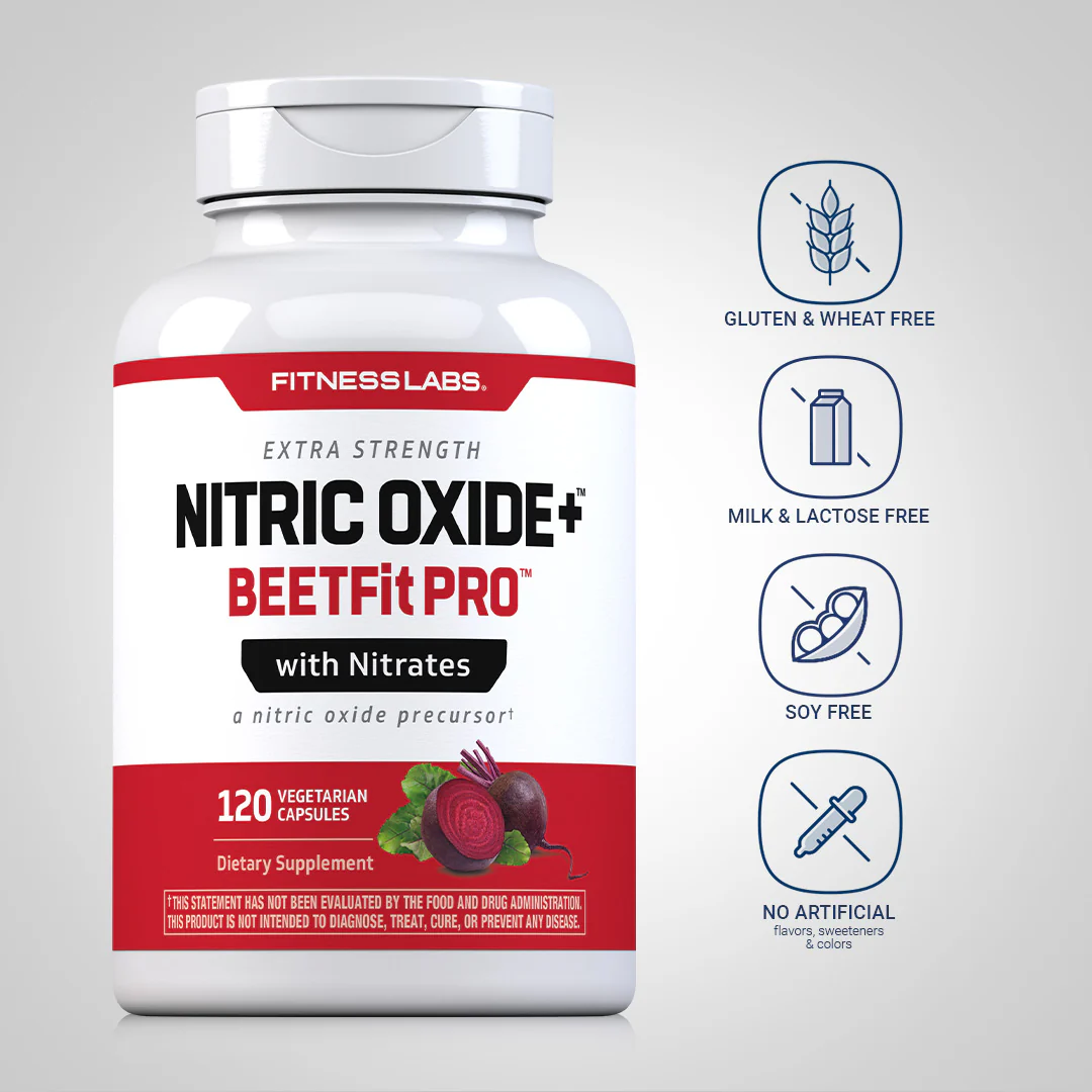 Nitric Oxide BeetFit Pro, 120 Vegetarian Capsules - Image 4