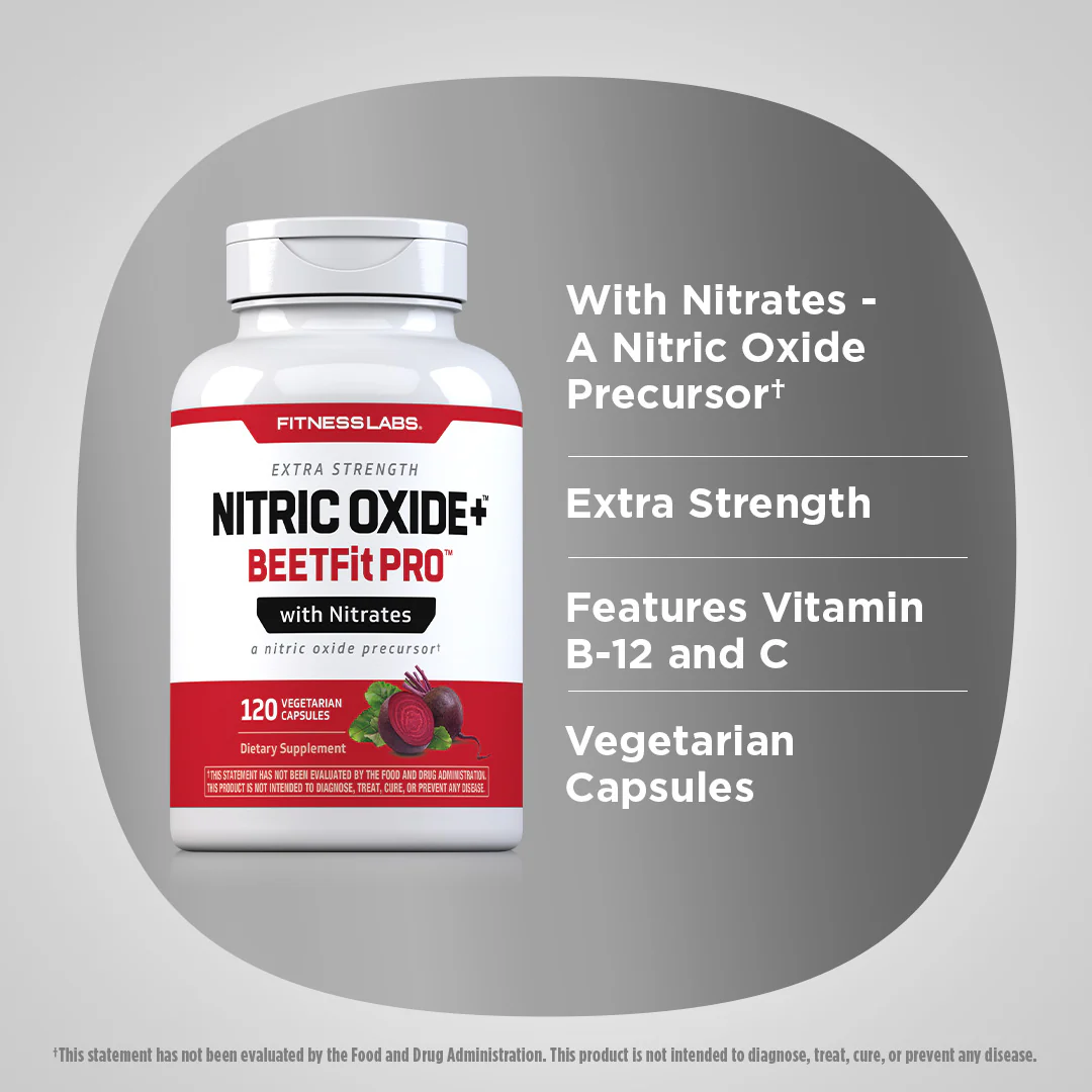 Nitric Oxide BeetFit Pro, 120 Vegetarian Capsules, 2  Bottles - Image 3