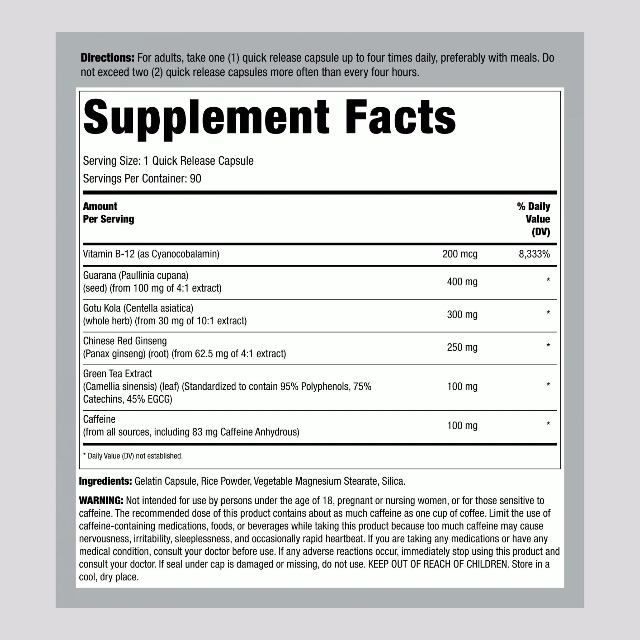Nootropic, 90 Capsules - Image 2