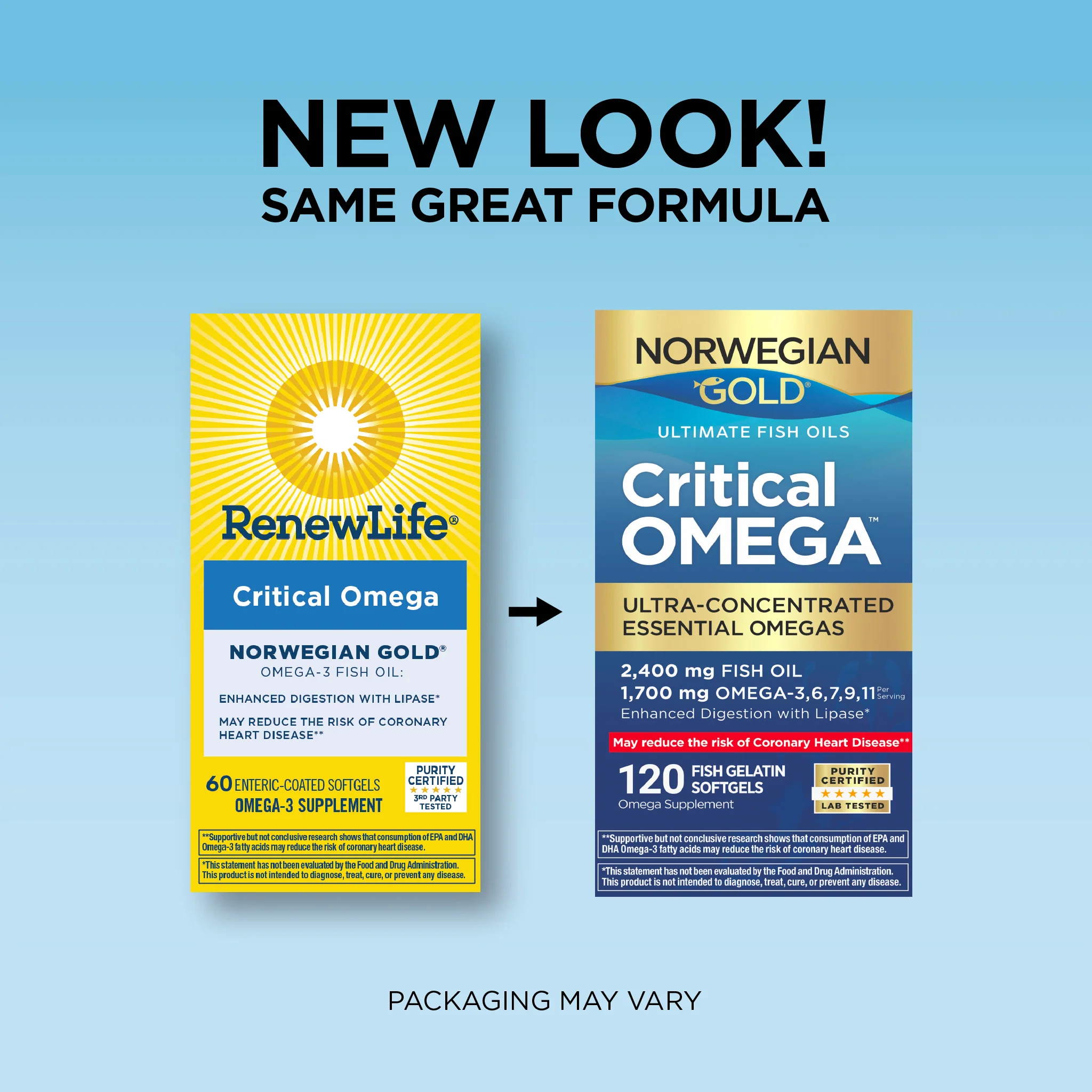 Norwegian Gold Critical Omega, 120 Fish Gelatin Softgels - Image 4