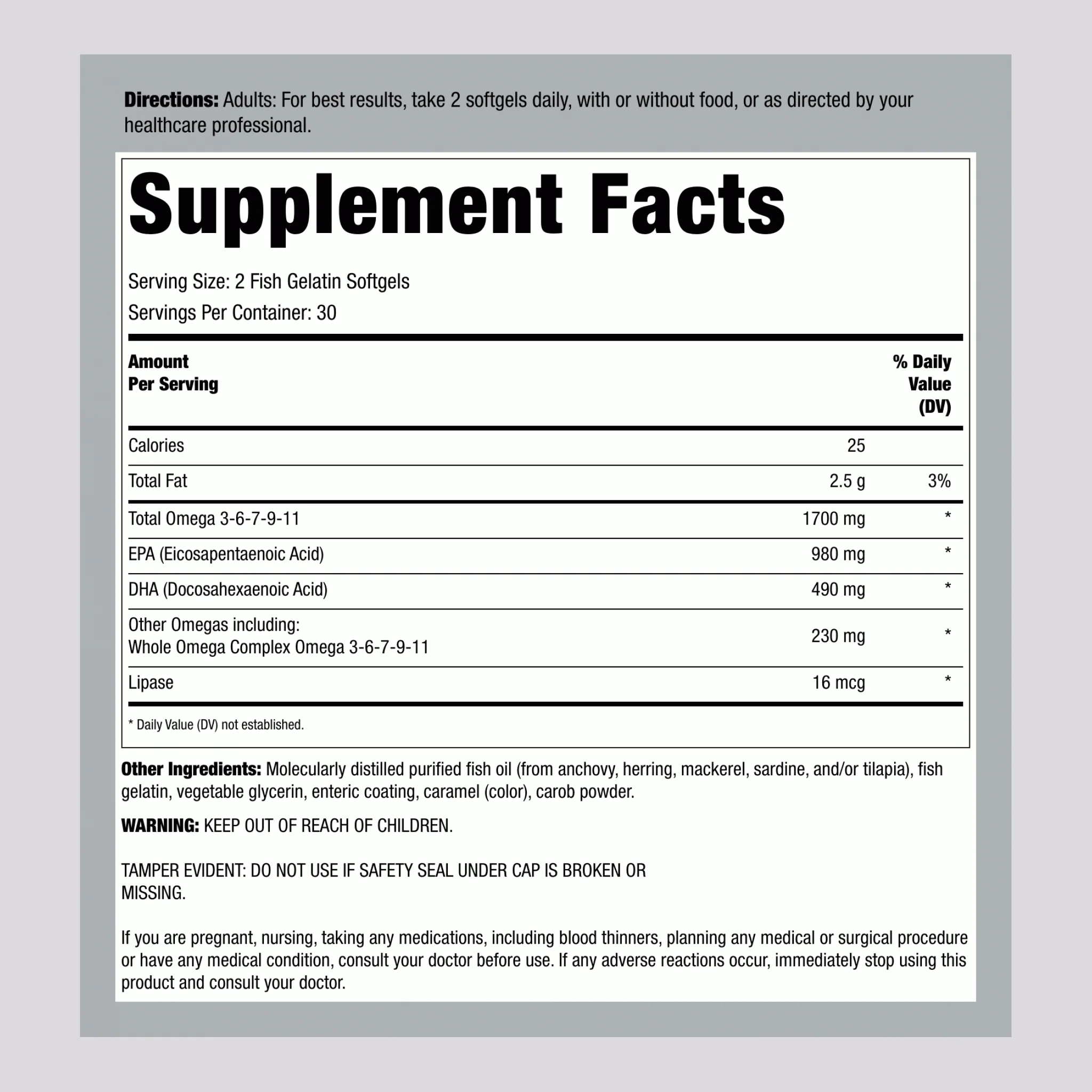 Norwegian Gold Critical Omega, 60 Fish Gelatin Softgels - Image 2