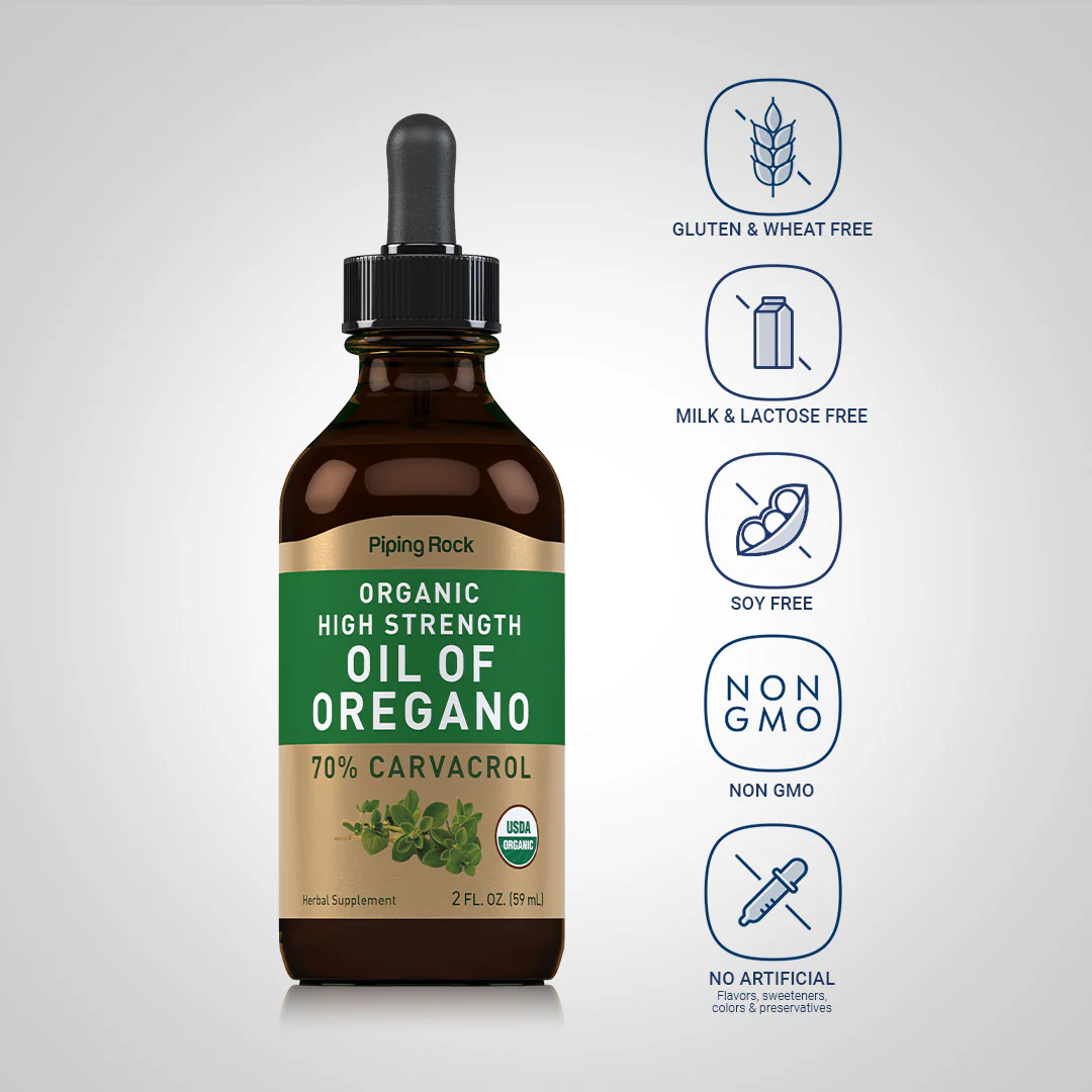 Oil of Oregano High Strength (Organic), 2 fl oz (59 mL) Dropper Bottle - Image 4