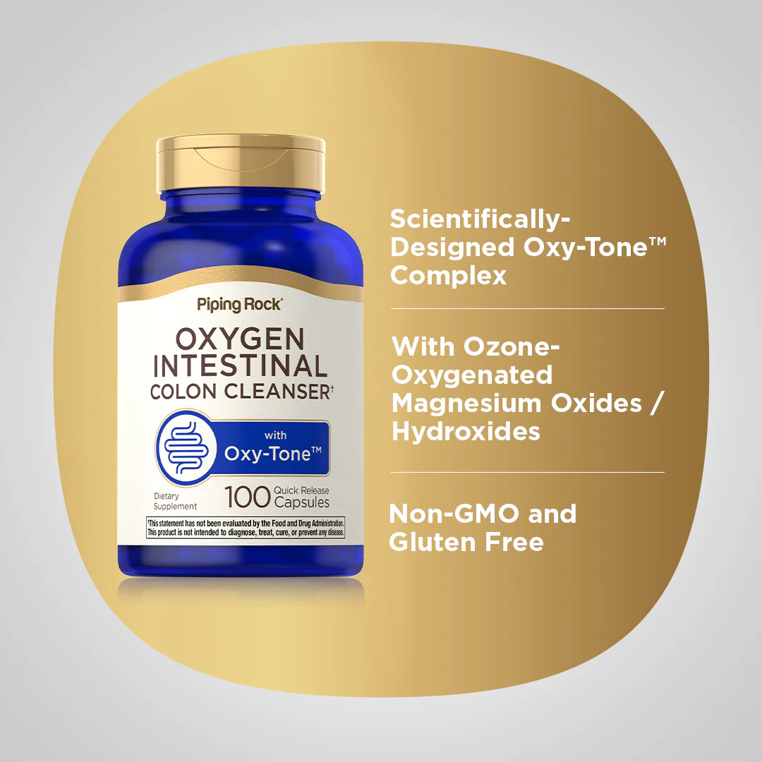Oxy-Tone Oxygen Intestinal Cleanser, 100 Quick Release Capsules - Image 4