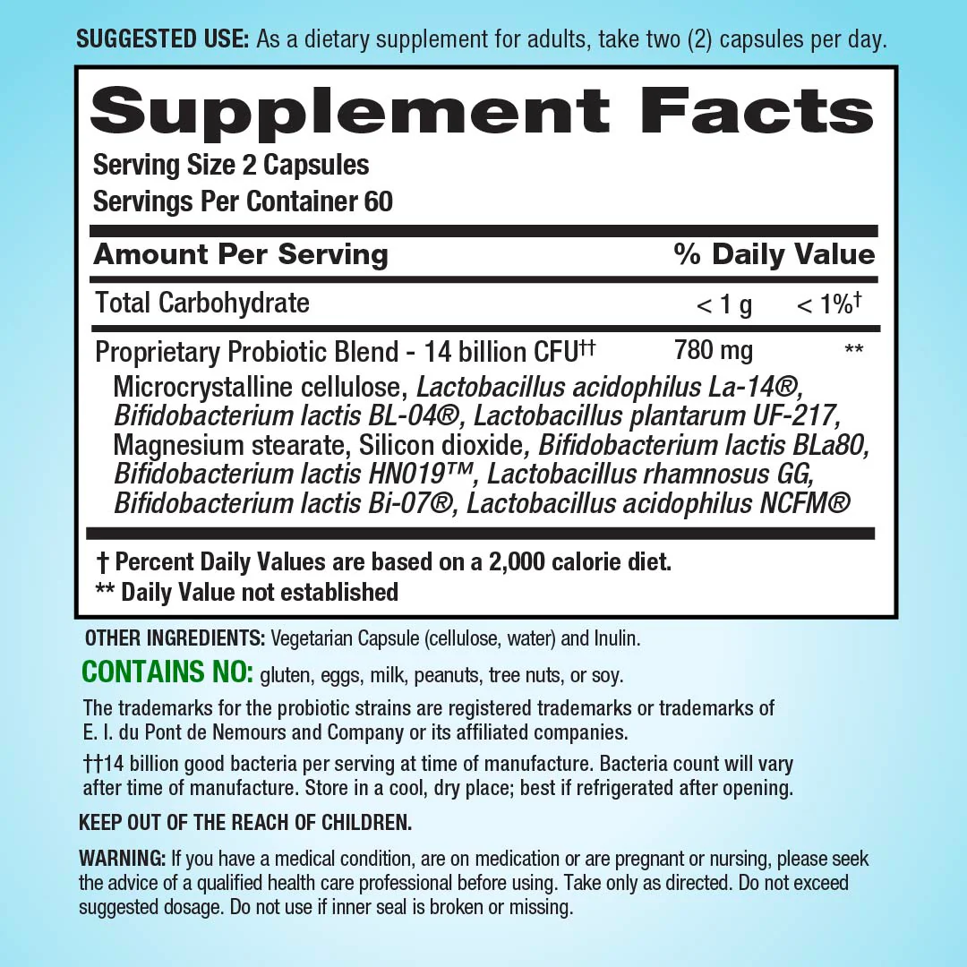 PB8™ Vegetarian Probiotic Supplement, 120 Vegetarian Capsules - Image 3