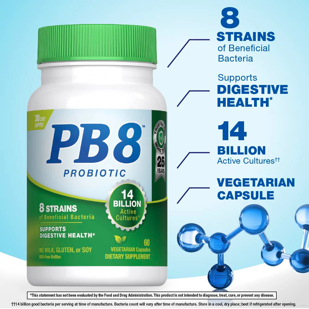 PB8™ Vegetarian Probiotic Supplement, 60 Vegetarian Capsules - Image 5