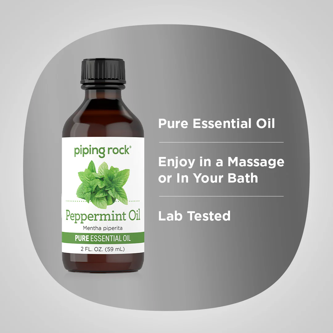 Peppermint Pure Essential Oil (Lab Tested), 2 fl oz (59 mL) Bottle - Image 3