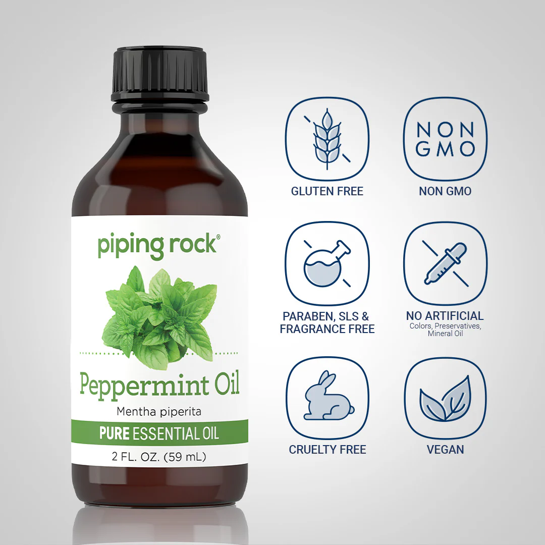 Peppermint Pure Essential Oil (Lab Tested), 2 fl oz (59 mL) Bottle - Image 4