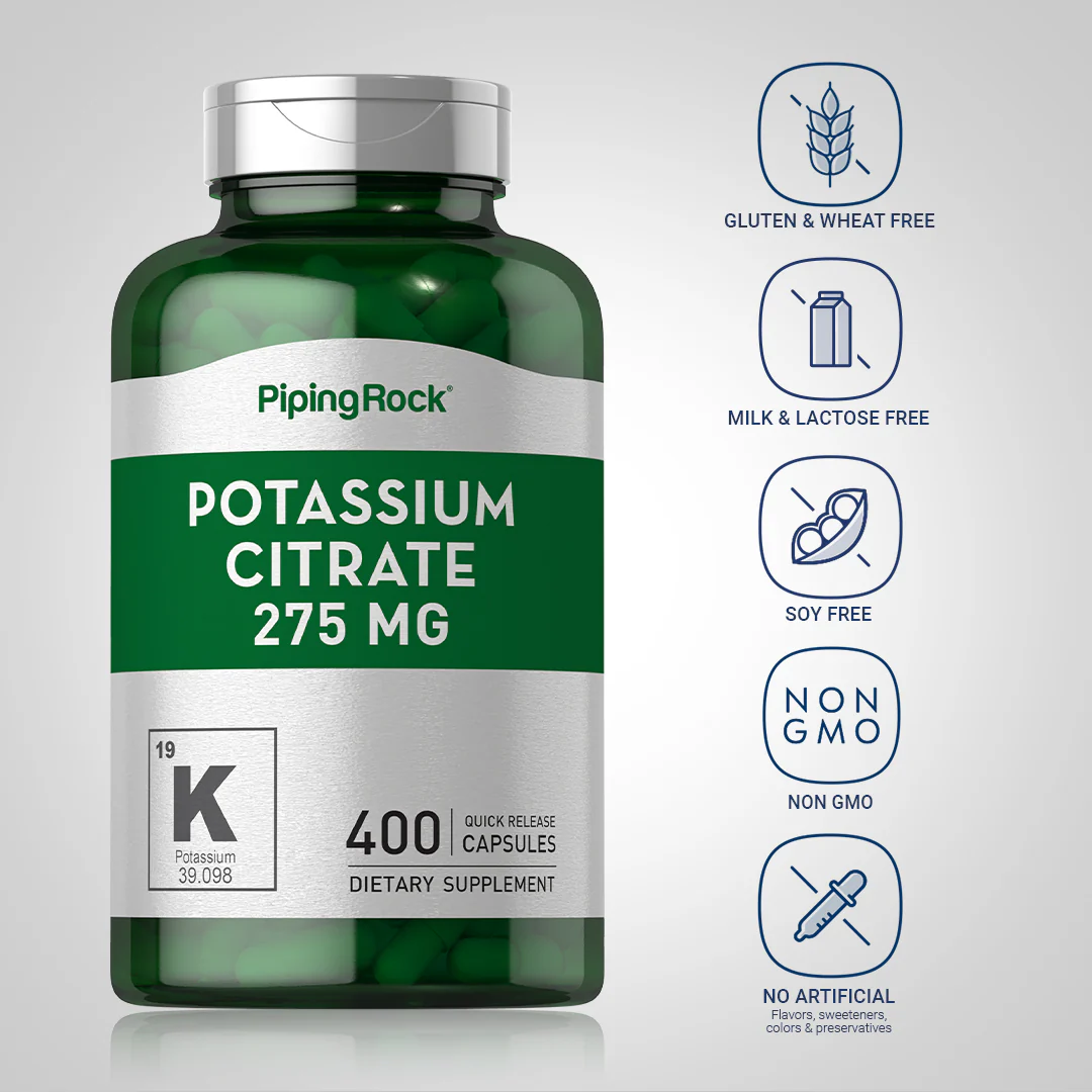 Potassium Citrate, 275 mg, 400 Quick Release Capsules - Image 4
