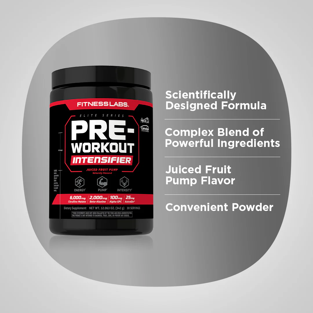 Pre-Workout Intensifier (Juiced Fruit Pump), 12.063 oz (343 g) Bottle, 2  Bottles - Image 3