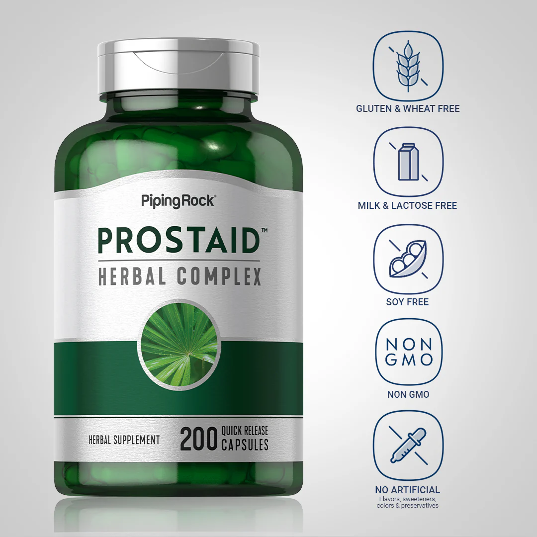 ProstAid Herbal Complex, 200 Quick Release Capsules, 2  Bottles - Image 5
